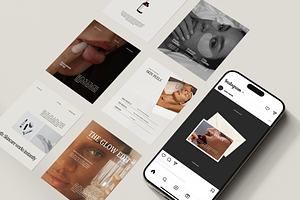 70 Beauty Instagram Canva Templates, a Social Media Template by Sikoya Design