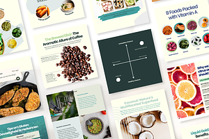 Nutrition Post Template Set I Canva