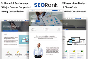 SEORank- SEO, Digital Agency HTML5