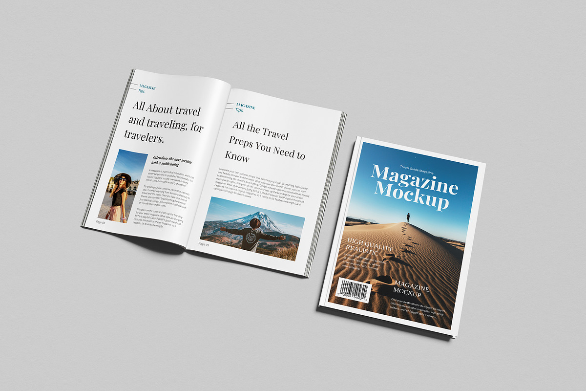 Magazine Mockup, a Books & Magazine Mockup by AnasStudio (Photo 2 of 7)