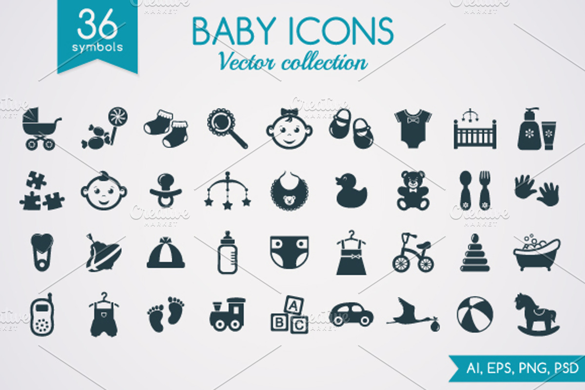 Baby icons, an Icon by JuliaMalinovskaya