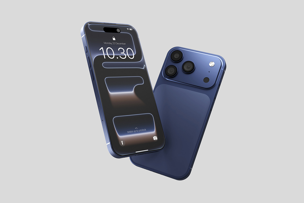 Realistic iPhone 17 Pro Mockup PSD, an iPhone Mockup by MA-KING_ART (Photo 4 of 5)