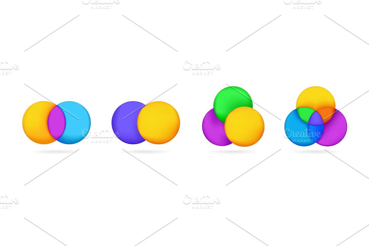 Bright Venn diagram for analysis and, an Illustration by skripnikbb