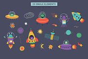 Space Adventures | 100% hand drawn, a Decorative Illustration by Irina Ostapenko (Thumbnail 3 of 9)