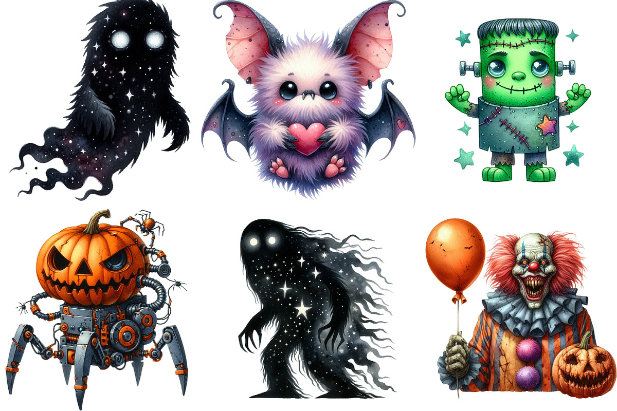 Halloween Monsters Sublimation, an Illustration by DreamArtGraphic (Photo 4 of 5)