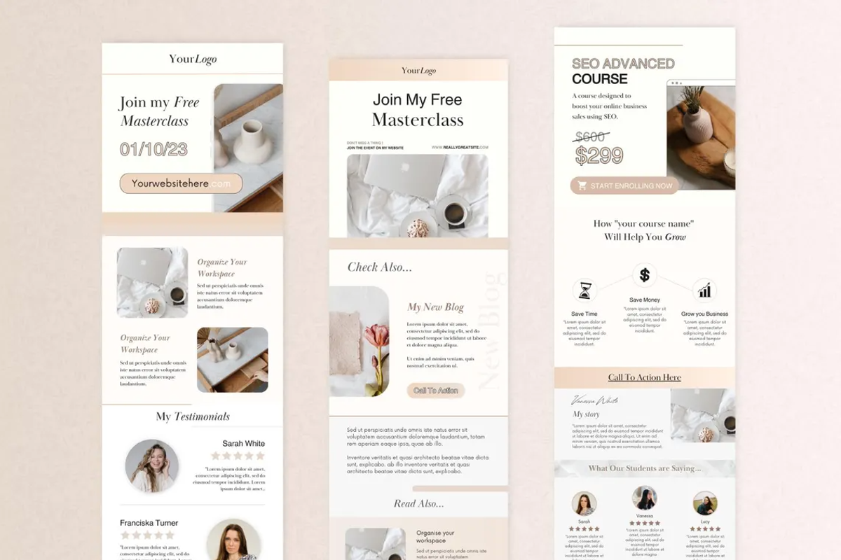 40 Flodesk Email Templates Pack, an Email Template by PittaFinePrint (Photo 5 of 7)