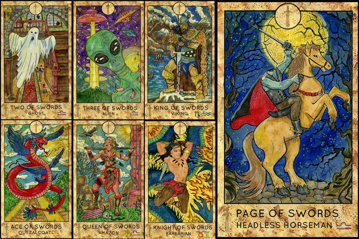Fantasy World Tarot/full deck, a Decorative Illustration by Samiramay (Photo 11 of 12)