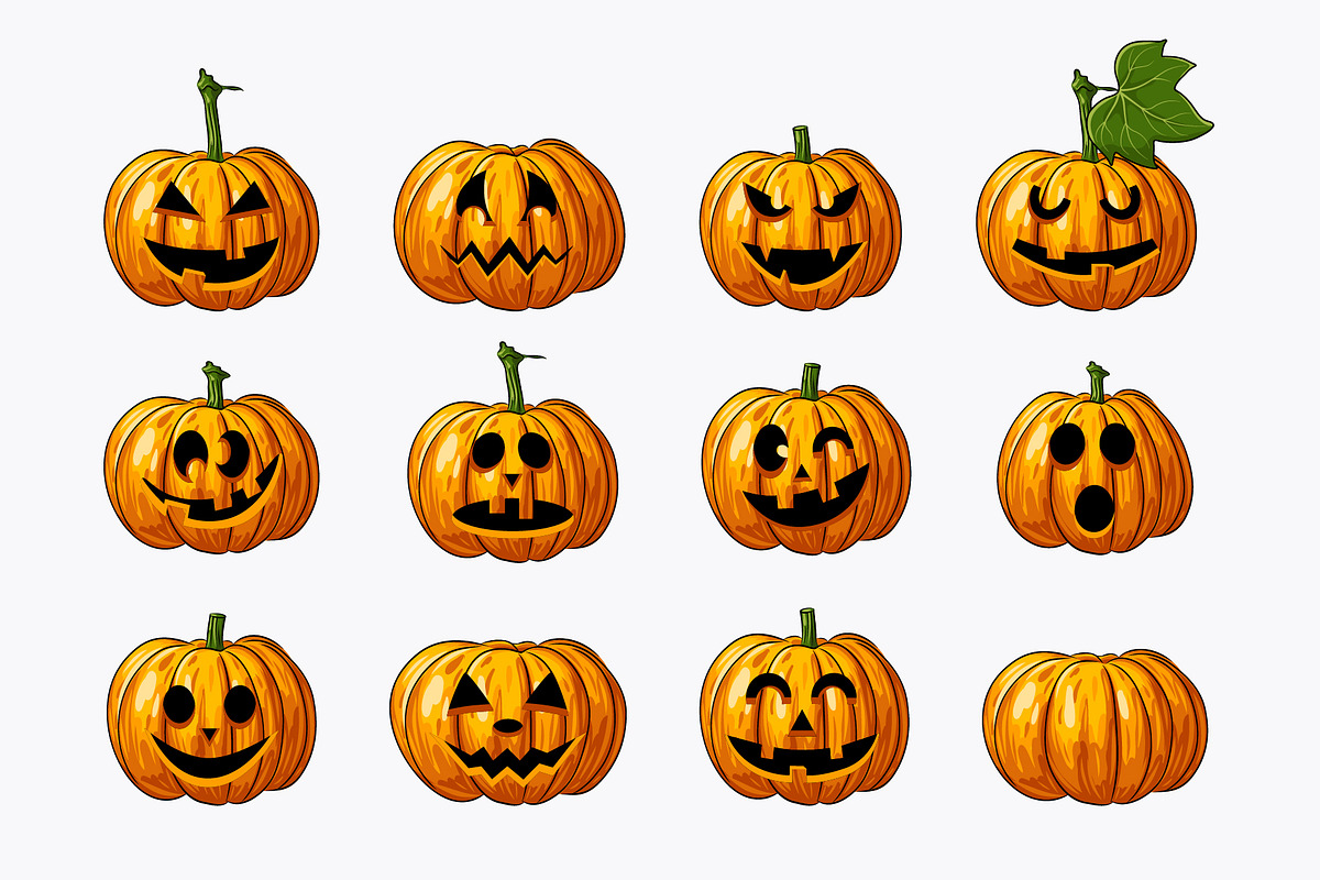Halloween Clipart Vector (45), a Seasonal Illustration by Iryna Denysova (Photo 4 of 7)