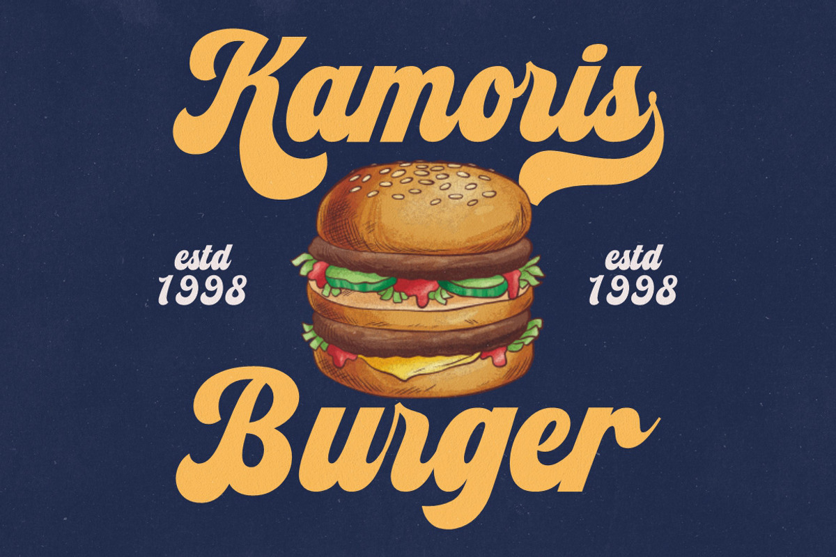Mordis Lettering Font Retro, a Handwritten Font by HansCo Studio (Photo 3 of 8)