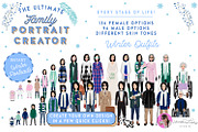 Portrait Creator Winter Family, a Person Illustration by Lauren Lesley Studio (Thumbnail 3 of 17)