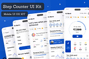 Step Counter & Tracker App UI Kit, an UI Kit Template by Muhammad_Ahmad (Thumbnail 1 of 6)