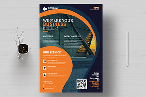 Corporate Flyer Template, a Brochure Template by MightyDesign
