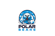 Angry Polar Bear Mascot Logo, a Branding & Logo Template by HueNestify (Thumbnail 1 of 3)