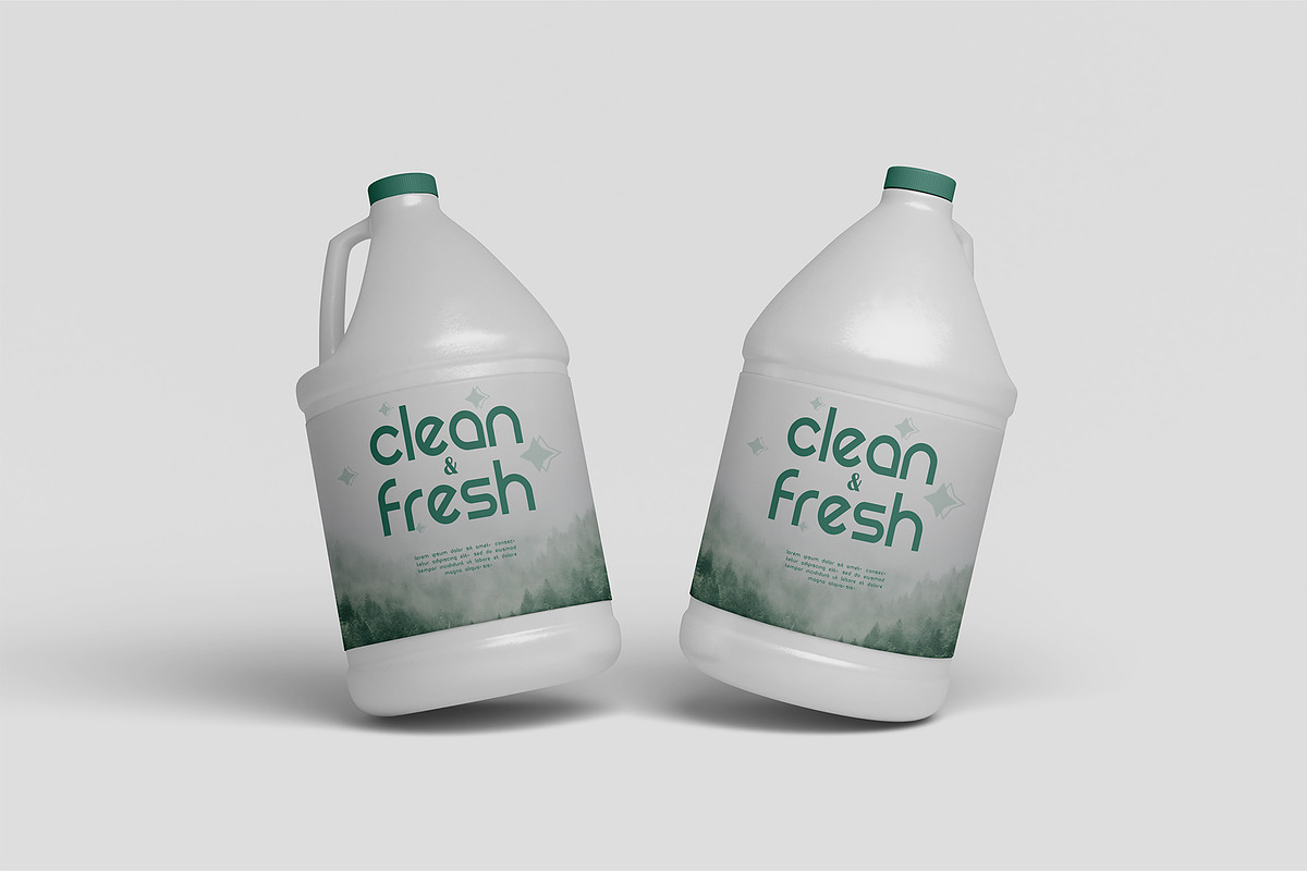 Cleaner Bottle Mockup, a Cups & Container Mockup by Farabion Studio (Photo 3 of 4)