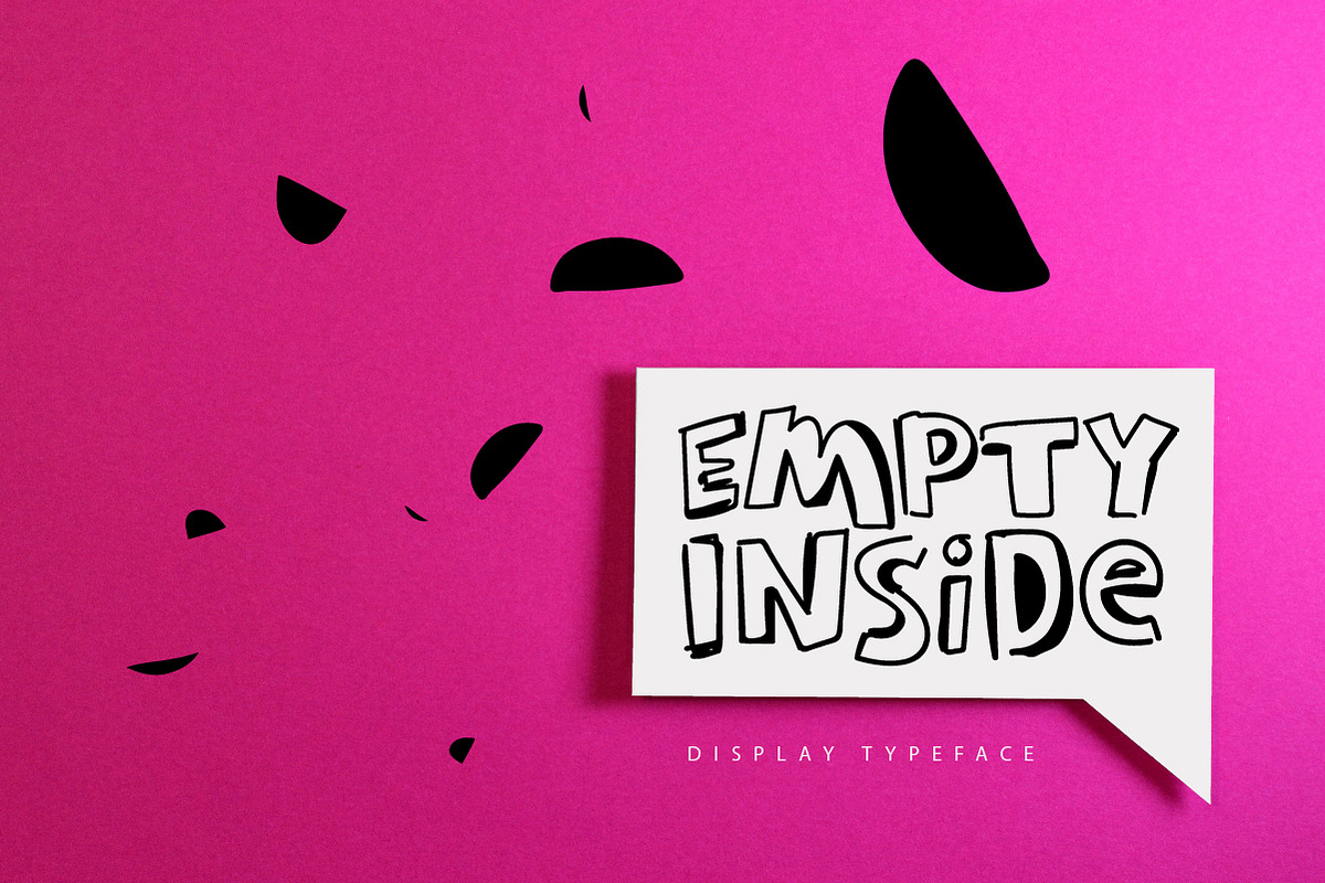 Empty Inside, a Handwritten Font by chekart (Photo 1 of 9)