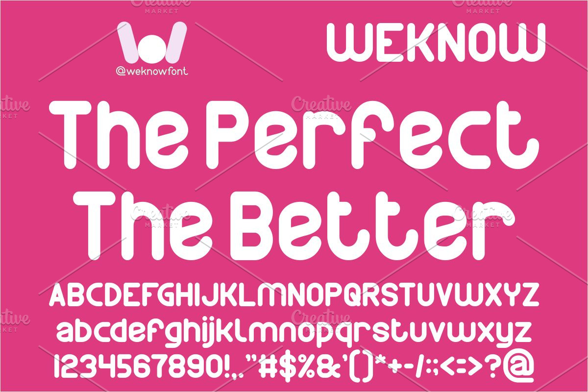 Logical Reasoning font, a Sans Serif Font by weknow (Photo 4 of 8)