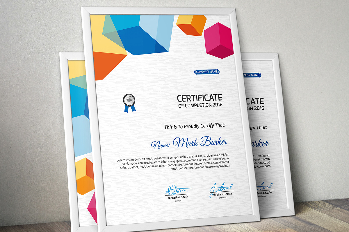 Certificate Word | PSD | AI, a Stationery Template by Curve Design (Photo 2 of 3)