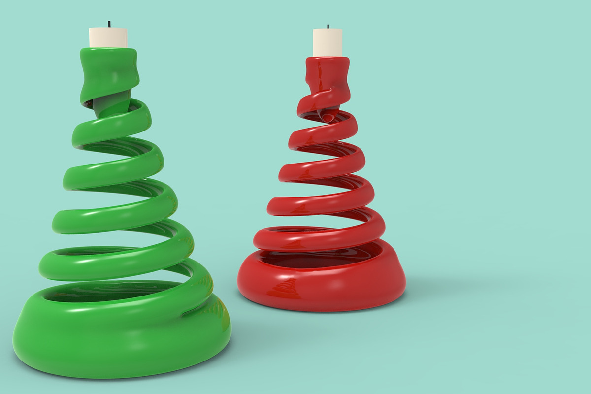 Christmas 3D Printing Candle Holder, an Object 3D Model by Kseniya-Omega (Photo 1 of 6)