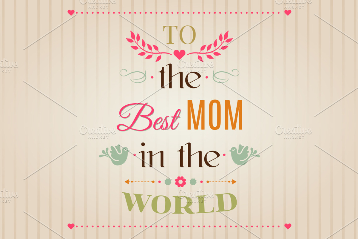 To the Best Mom in the world, a Decorative Illustration by Nikelser