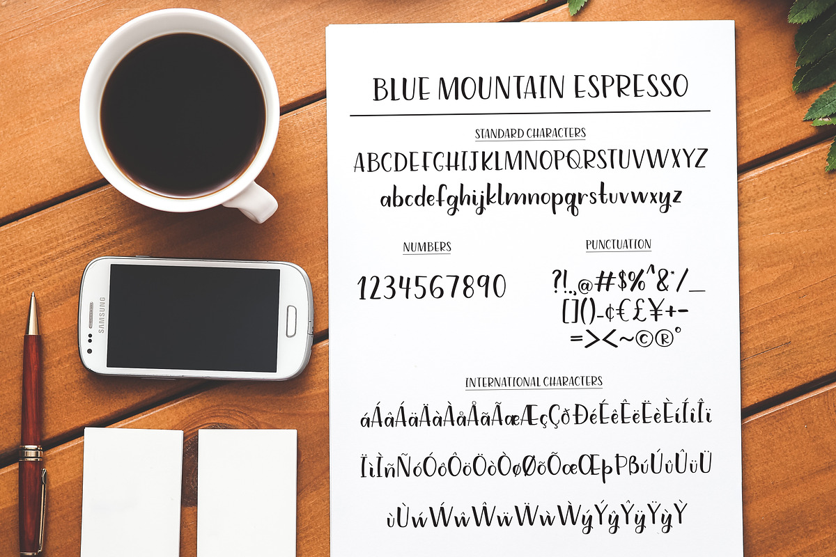 Blue Mountain Espresso Font preview 4