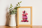Valentine Cupcake PNG Clipart, an Illustration by KennedyStudio (Thumbnail 5 of 5)