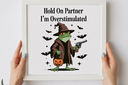Cowboy Witch Frog Halloween PNG, a Graphic by olgasallom (Thumbnail 2 of 3)