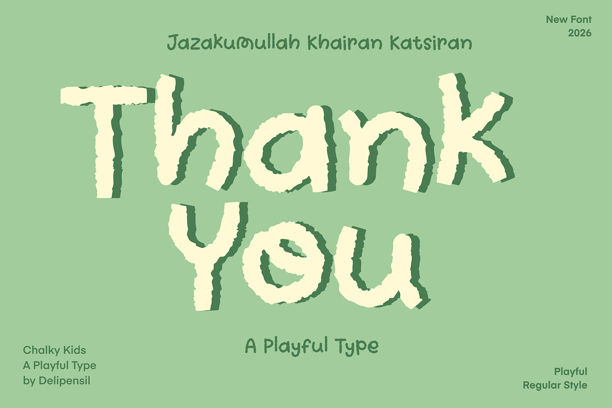 Chalky Kids - Playful Handwritten Ch, a Handwritten Font by delipensil (Photo 7 of 7)