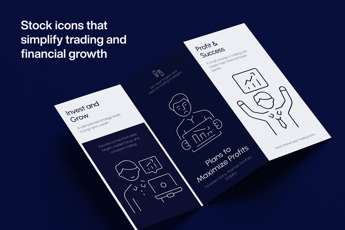 Stock Market and Trading Icon Set, an Outline Icon by Prosymbols (Photo 4 of 7)