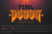 Pixel Demon - Vintage Gamer Font, a Blackletter Font by Gleb Guralnyk (Thumbnail 1 of 8)