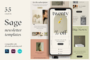 Sage Newsletter Templates, an Email Template by Sparrow & Snow (Thumbnail 1 of 11)