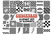 Checkered Clipart Black & White, a Pattern Graphic by Brush Lab (Thumbnail 1 of 4)