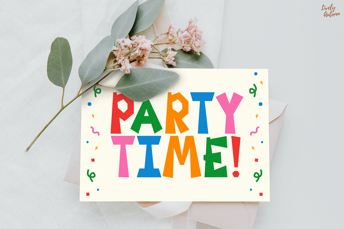 FunFest | Playful Cartoon Font, a Sans Serif Font by LivelyAutumn11.11 (Photo 5 of 5)