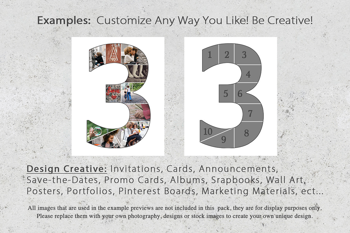 5x7 Number Photo Card Templates, a Card Template by Loveurstyle Designs (Photo 5 of 5)