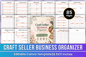 Craft Seller Business Organizer Kdp, a Stationery Template by Mustafiz