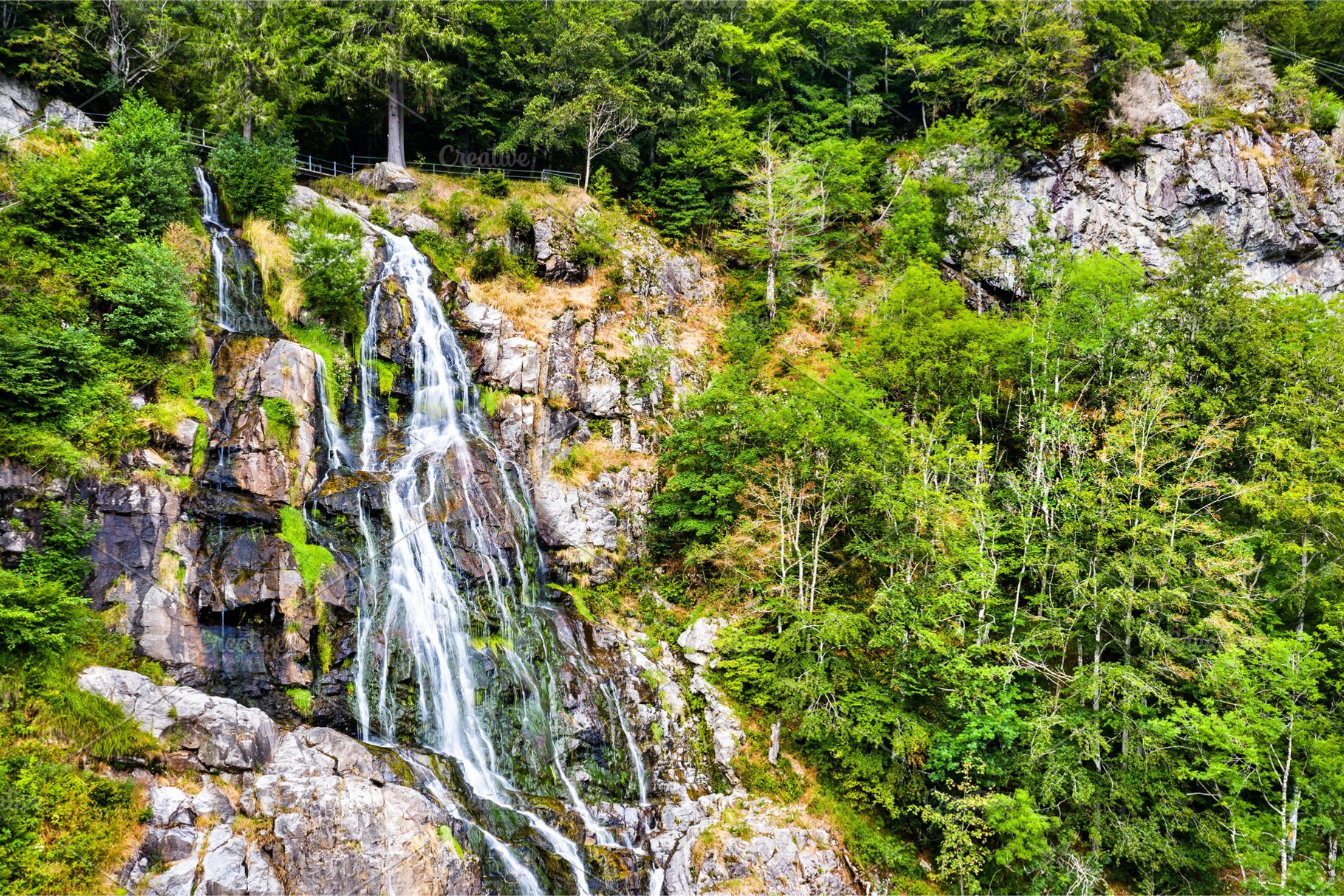 Todtnau waterfall in the black containing germany, waterfall, and landscape, a Nature Photo by Leonid Andronov