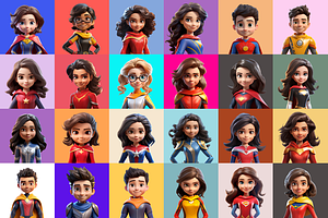 125 Animoji - Children Superhero