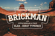 Brickman - Bold Slab Serif Typeface, a Font by Indotype Foundry (Thumbnail 1 of 10)