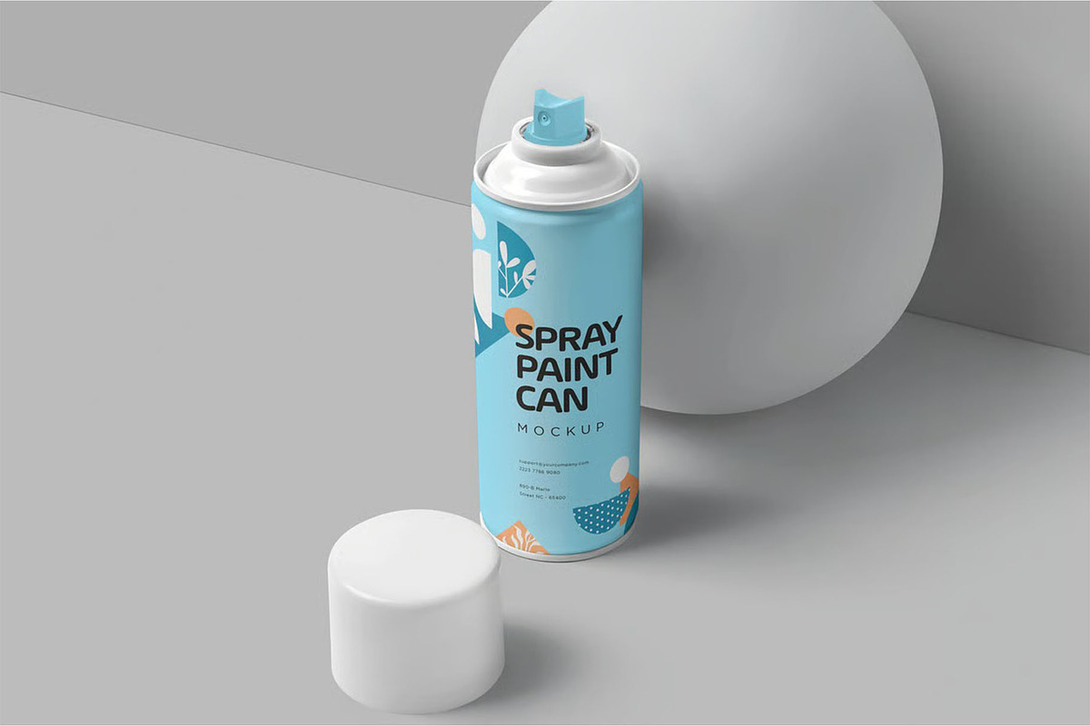 Spray Paint Can Mockups, a Product Mockup by megostudi0 (Photo 5 of 6)
