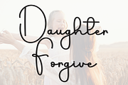 Daughter Forgive, a Handwritten Font by FreshTypeINK (Thumbnail 1 of 8)