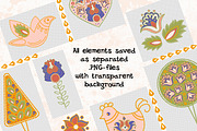 FOLK DECOR Seamless Pattern Set, a Pattern Graphic by FARAWAYKINGDOM (Thumbnail 8 of 10)