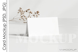 Thank You Card Mockup PSD JPG, a Print Template by VNmockup