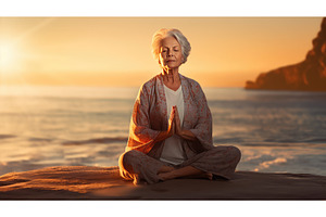 rise senior sun ai generated, a Nature Photo by pikepicture