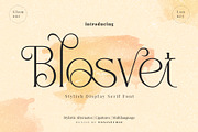 Blosvet, a Serif Font by ToniStudio (Thumbnail 1 of 12)