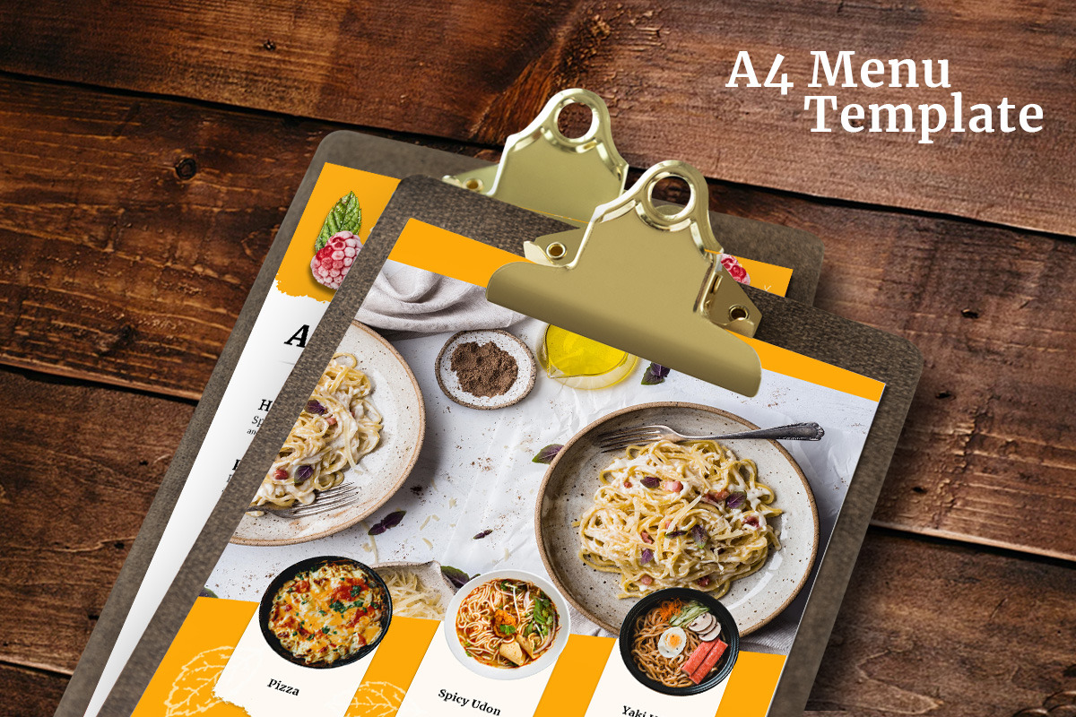Canary - Restaurant Menu Print Pack, a Flyer Template by Louds Studio (Photo 5 of 5)