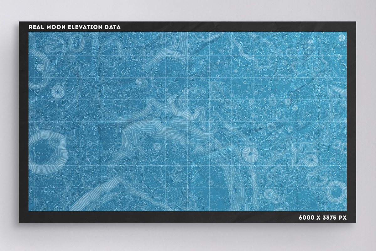 10 Moon Elevation Maps, a Texture Graphic by GarryKillian (Photo 4 of 11)