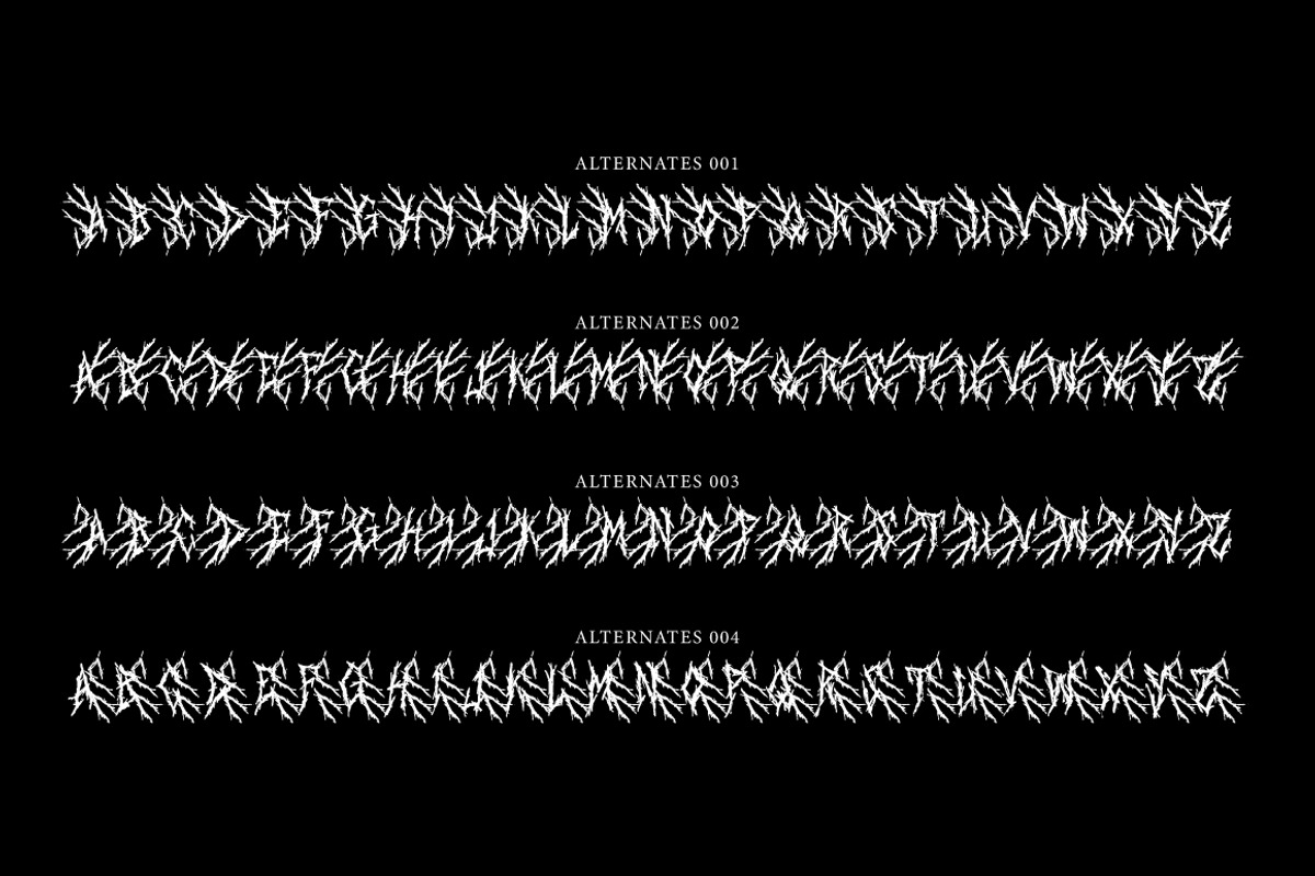 School Silence - Death Metal Font, a Blackletter Font by tebaltipislab (Photo 8 of 12)
