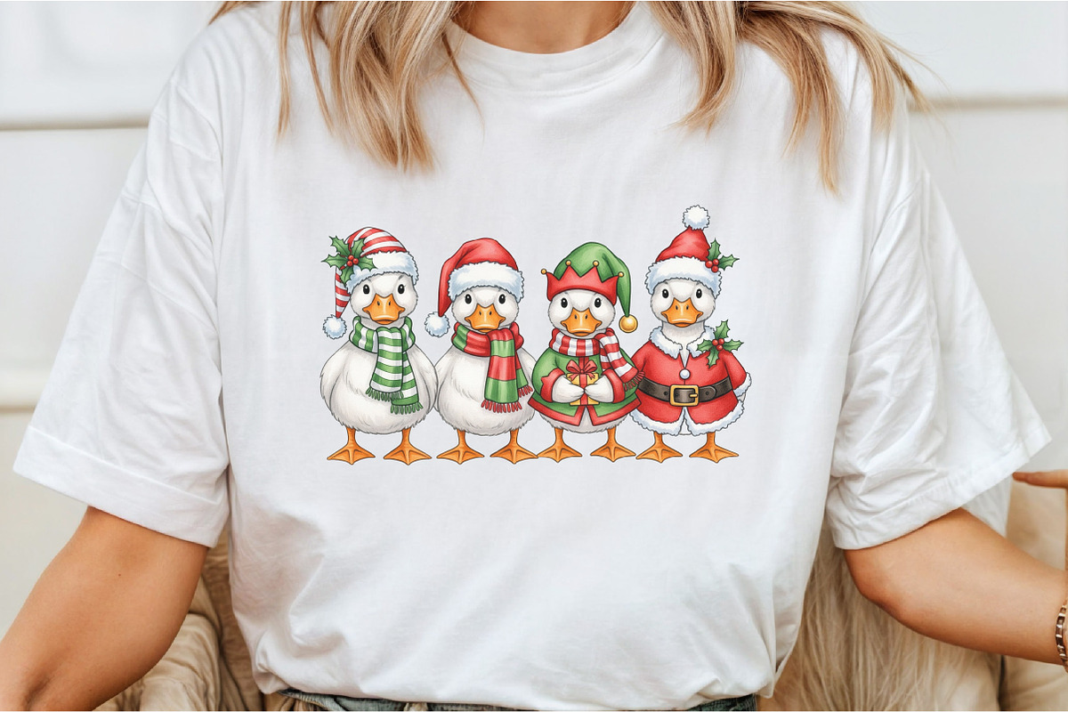 Christmas Chickens PNG Clipart, an Illustration by DreamCafeArt (Photo 5 of 6)