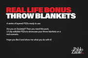 Society6 Throw Blankets Mockups, a Household Mockup by PabloZarate™​​​​​​​ Store (Thumbnail 5 of 5)