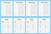 Weather Tracker Canva Interior, a Stationery Template by Designmela01 (Thumbnail 2 of 3)