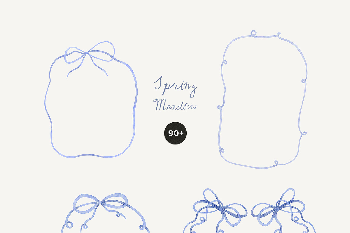 Hand-Painted Spring Floral Meadow, a Decorative Illustration by Lana Elanor (Photo 13 of 16)